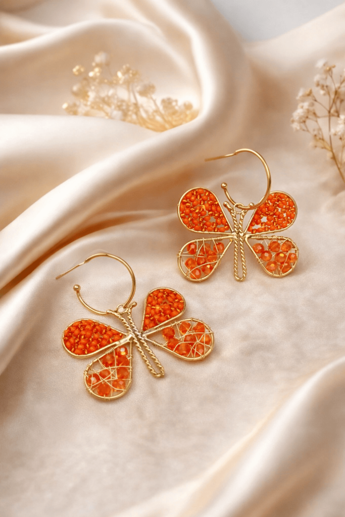 Maxiaretes mariposa naranja