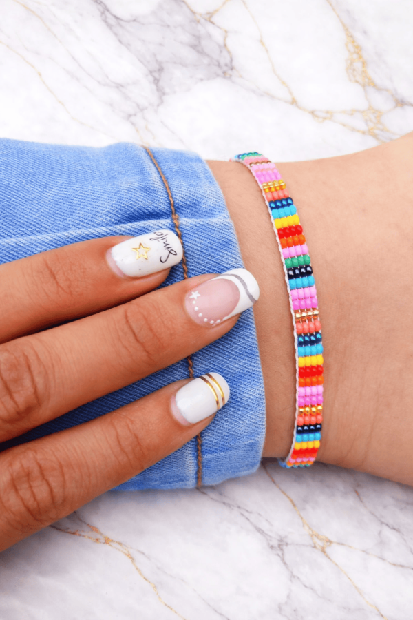 Tobillera tejida delgada