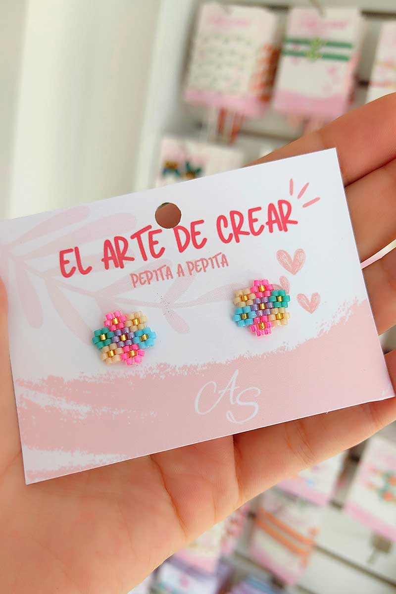 Topos flor miyuki colores