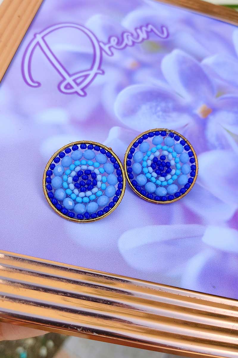 Maxitopo redondo tonos azules