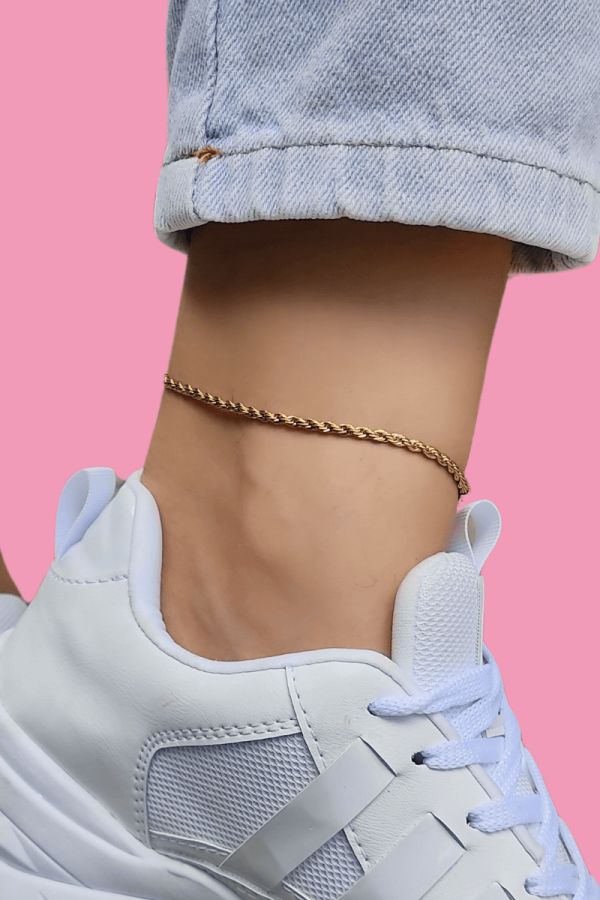 Tobillera entorchada laso