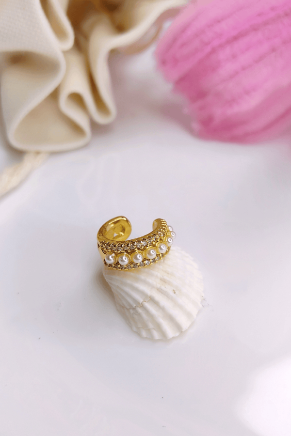 Earcuff circones perla covergold